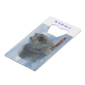 Havel: "Heb er een op mij!" Creditcardflesopening Kredietkaart Flessenopener (Voorkant Gekanteld)