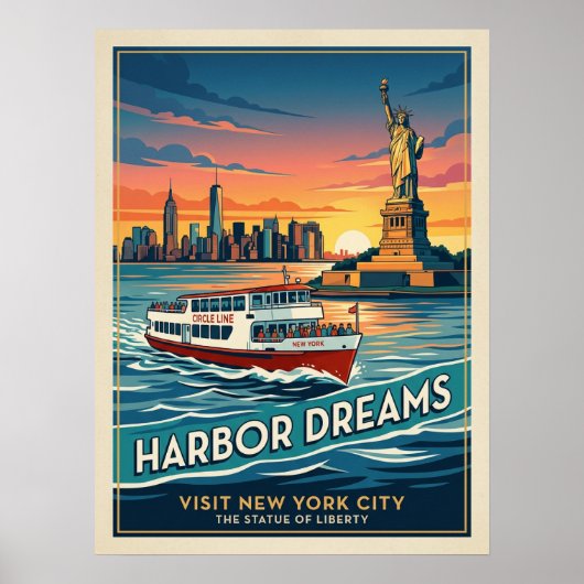 Haven Dromen Circle Line Poster (Voorkant)