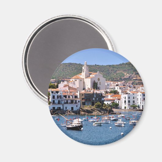 Haven en stad Cadaqués in Spanje Magneet (Voorkant / Achterkant)