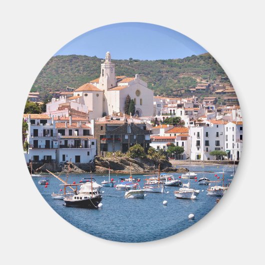 Haven en stad Cadaqués in Spanje Magneet (Voorkant)