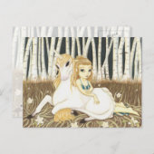 Haven - Fairy Unicorne carte postale (Devant / Derrière)