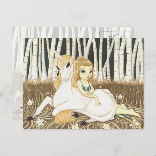 Haven - Fairy Unicorne carte postale (Devant / Derrière)
