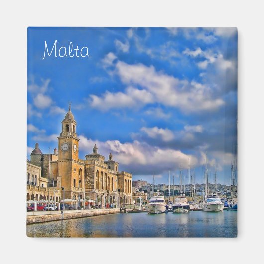Haven in Malta Magneet (Voorkant)