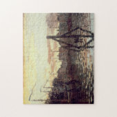 Haven in Zaandam Monet Fine Art Legpuzzel (Verticaal)