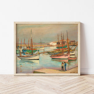 Haven op het eiland Yeu   Henri Lebasque Poster