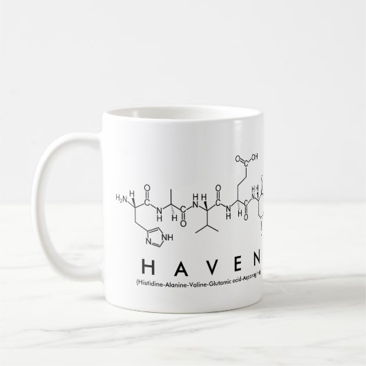 Haven peptide nom mug (Gauche)