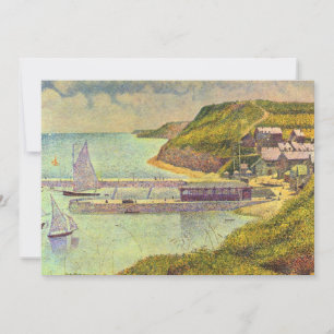 Haven Port-en-Bessin hoog tij door Georges Seurat