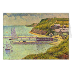 Haven Port-en-Bessin hoog tij door Georges Seurat