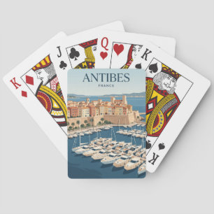 Haven van Antibes Frankrijk Pokerkaarten