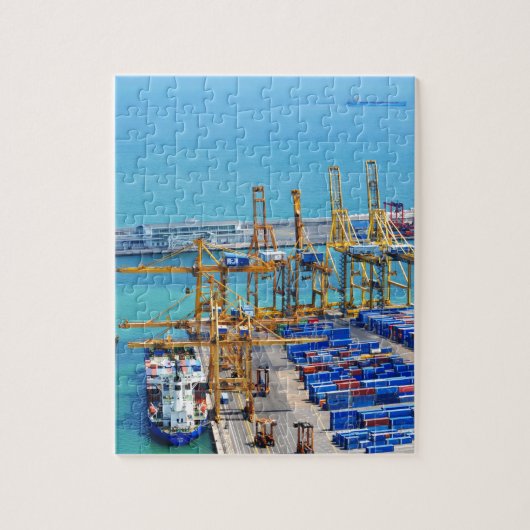 haven van Barcelona Legpuzzel (Verticaal)