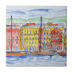 Haven van Bastia Corsica, Frankrijk Tegeltje