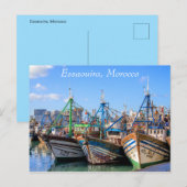 Haven van Essaouira Marokko Briefkaart (Voorkant / Achterkant)