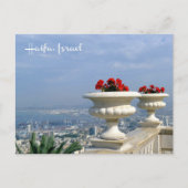 Haven van Haifa, Israël - briefkaart (Voorkant)