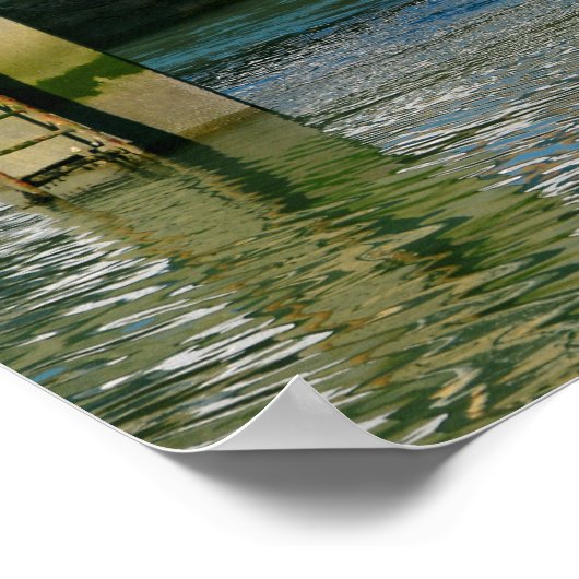 Haven van Herbaudière in Frankrijk Poster (Hoek)