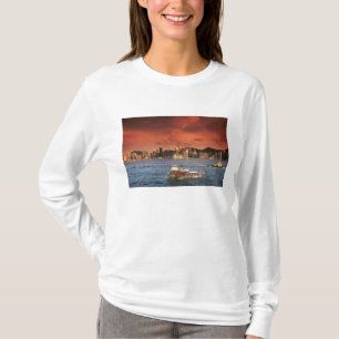 Haven van Hong Kong bij zonsondergang T-shirt