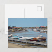 Haven van La Teste de Buch in Frankrijk Briefkaart (Voorkant / Achterkant)