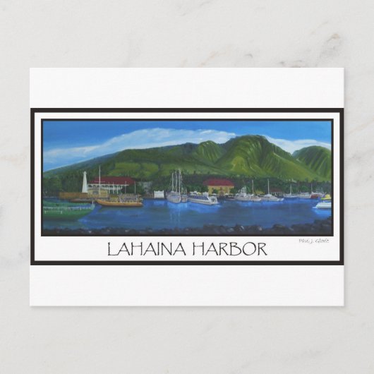 haven van Lahaina Briefkaart (Voorkant)