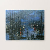 Haven van Le Havre, Night Effect Monet Fine Art Legpuzzel (Horizontaal)