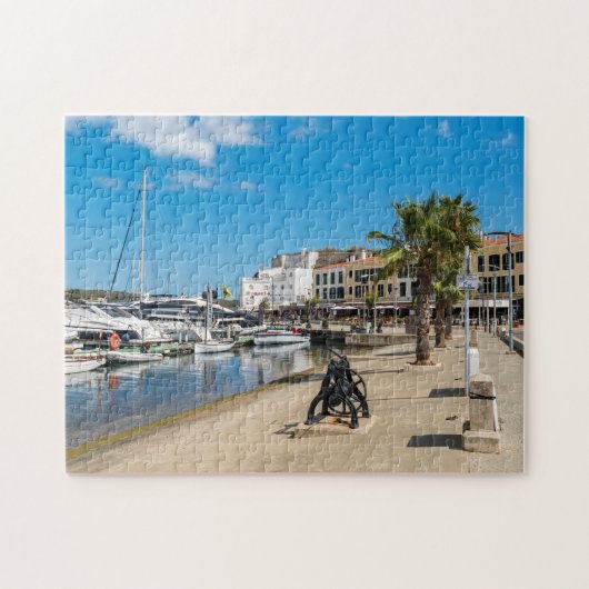 Haven van Mahon en Paseo Maritimo - Menorca, Spanj Legpuzzel (Horizontaal)