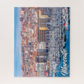 Haven van Marseille, Frankrijk Legpuzzel (Verticaal)