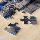 Haven van Portixol bij schemering - Palma de Mallo Legpuzzel (Zijkant)