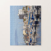 Haven van Portixol bij schemering - Palma de Mallo Legpuzzel (Verticaal)