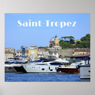 Haven van Saint-Tropez, Côte d'Azur Poster