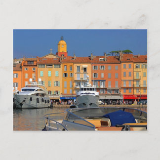 Haven van Saint-Tropez in Frankrijk Briefkaart