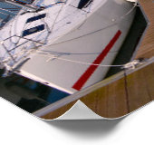 Haven van Saint-Vaast-la-Hougue in Frankrijk Poster (Hoek)