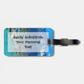 Haven van Seward Alaska Abstract expressionisme Bagagelabel (Achterkant horizontaal)