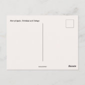 Haven van Spanje Trinidad en Tobago Briefkaart (Achterkant)