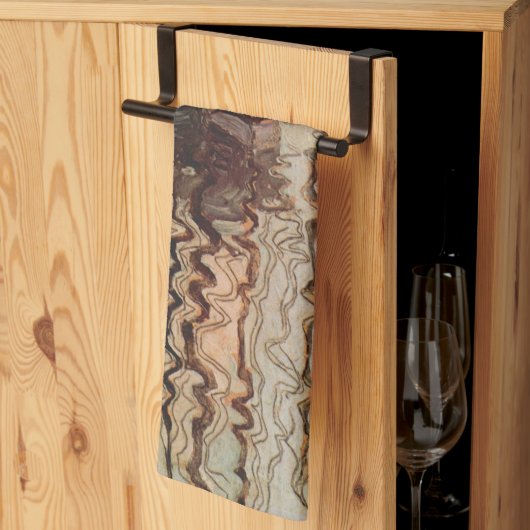 Haven van Triëst door Egon Schiele,  kunst Theedoek (Derde Gevouwen)