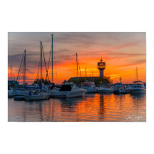 Haven van Vuur — Zonsondergang bij de Erie Marina