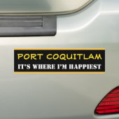 "HAVENCOQUITLAM" — "HET IS WAAR IK HET APPIEST BEN BUMPERSTICKER (Op auto)