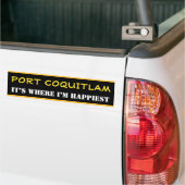 "HAVENCOQUITLAM" — "HET IS WAAR IK HET APPIEST BEN BUMPERSTICKER (Op Truck)