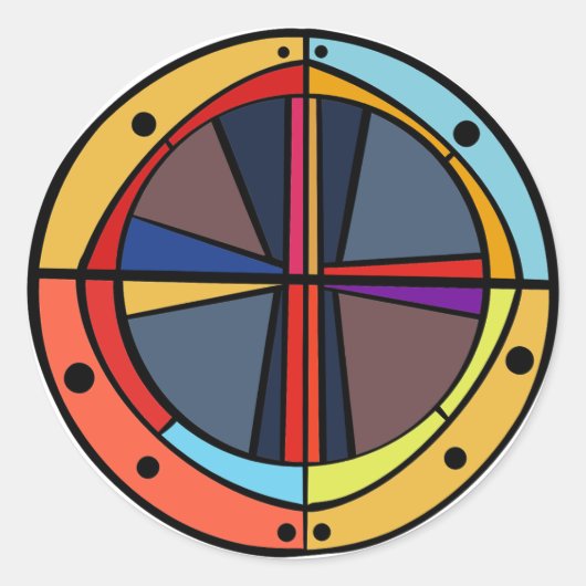 HAVENKRUIS RONDE STICKER (Voorkant)