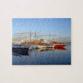 Havenschepen van de haven van Cyprus paphos pafos Legpuzzel (Horizontaal)