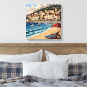 havenstad canvas afdruk (Insitu (Slaapkamer))