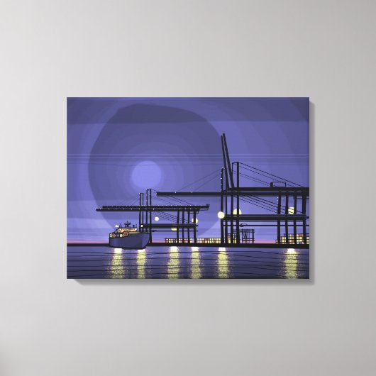 havenstad canvas afdruk (Voorkant)