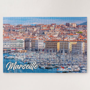Havenstad Marseille, Frankrijk Legpuzzel