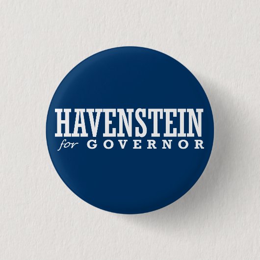 HAVENSTEIN VOOR GOVERNOR 2014 RONDE BUTTON 3,2 CM (Voorkant)