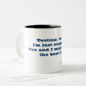 Haven't had enough lyrics mug tweekleurige koffiemok (Voorkant links)