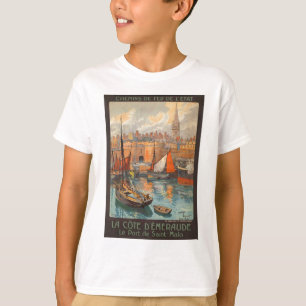  haventoerisme in de haven van Cote d'Emeraude Sai T-shirt