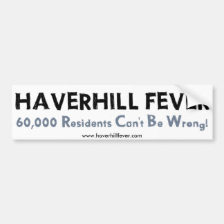 Haverhill bumper sticker