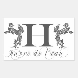 Haverleau: Rechthoek Sticker