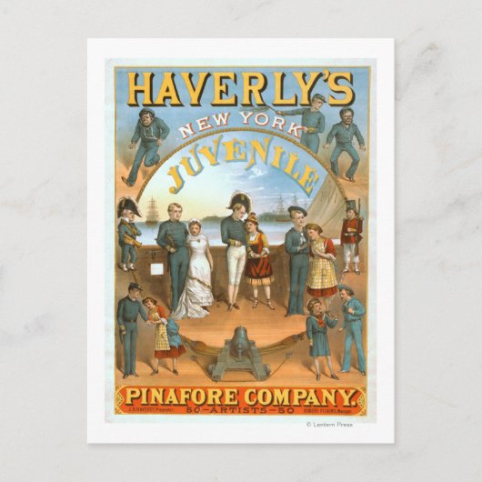 Haverly's jeugdtheater in New York Briefkaart (Voorkant)