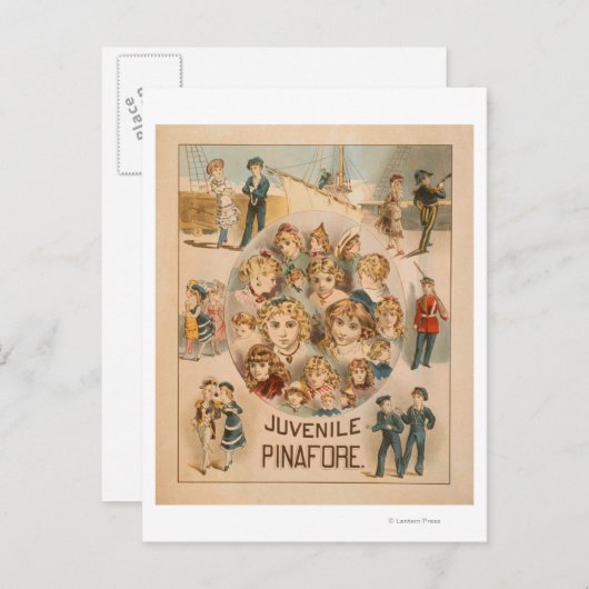 Haverly's New York Juvenile Pinafore Theater 2 Briefkaart (Voorkant / Achterkant)