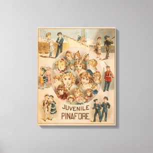 Haverly's New York Juvenile Pinafore Theater Canvas Afdruk