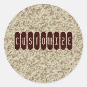 Havermoutpap - Sjabloon Ronde Sticker