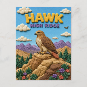 Havik, Kleikunst van Hoge Rand Briefkaart